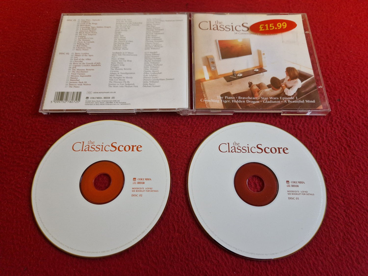 THE CLASSIC SCORE 34 CONTEMPORARY FILM THEMES CD