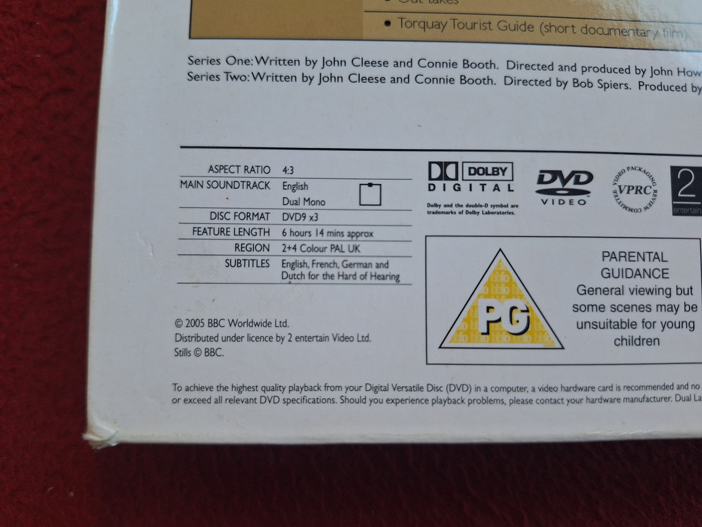 THE COMPLETE FAWLTY TOWERS SERIES 1 & 2 PLUS BONUS SPECIAL BOX DVD