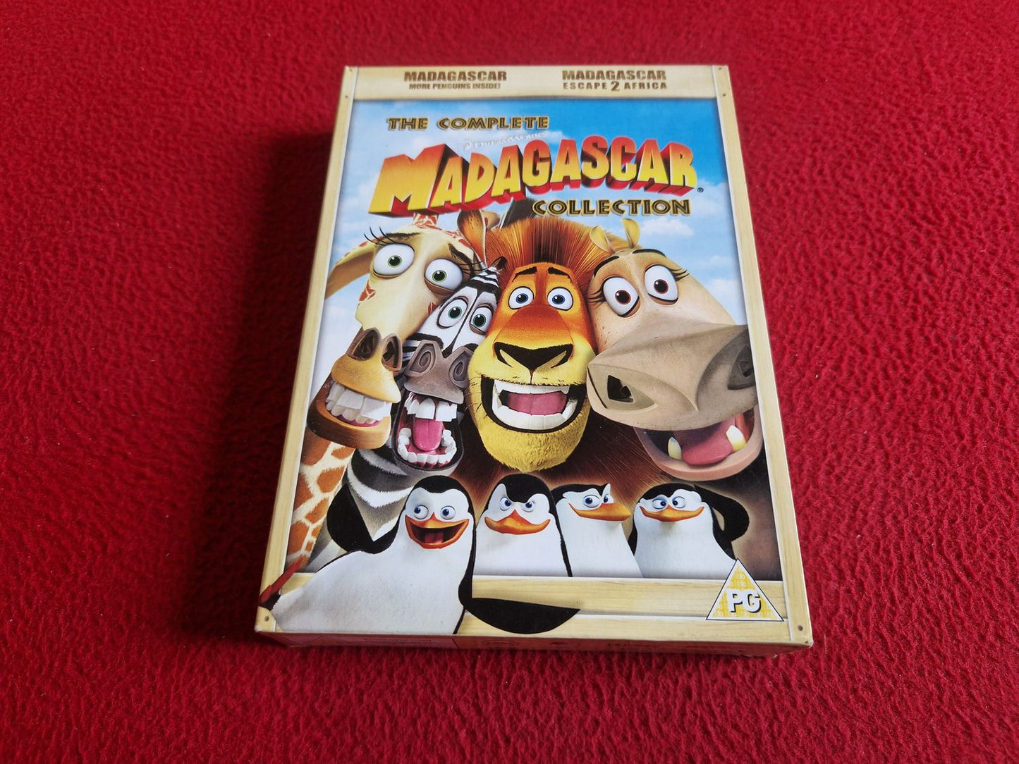 THE COMPLETE MADAGASCAR COLLECTION - MADAGASCAR + MADAGASCAR 2 BOX DVD