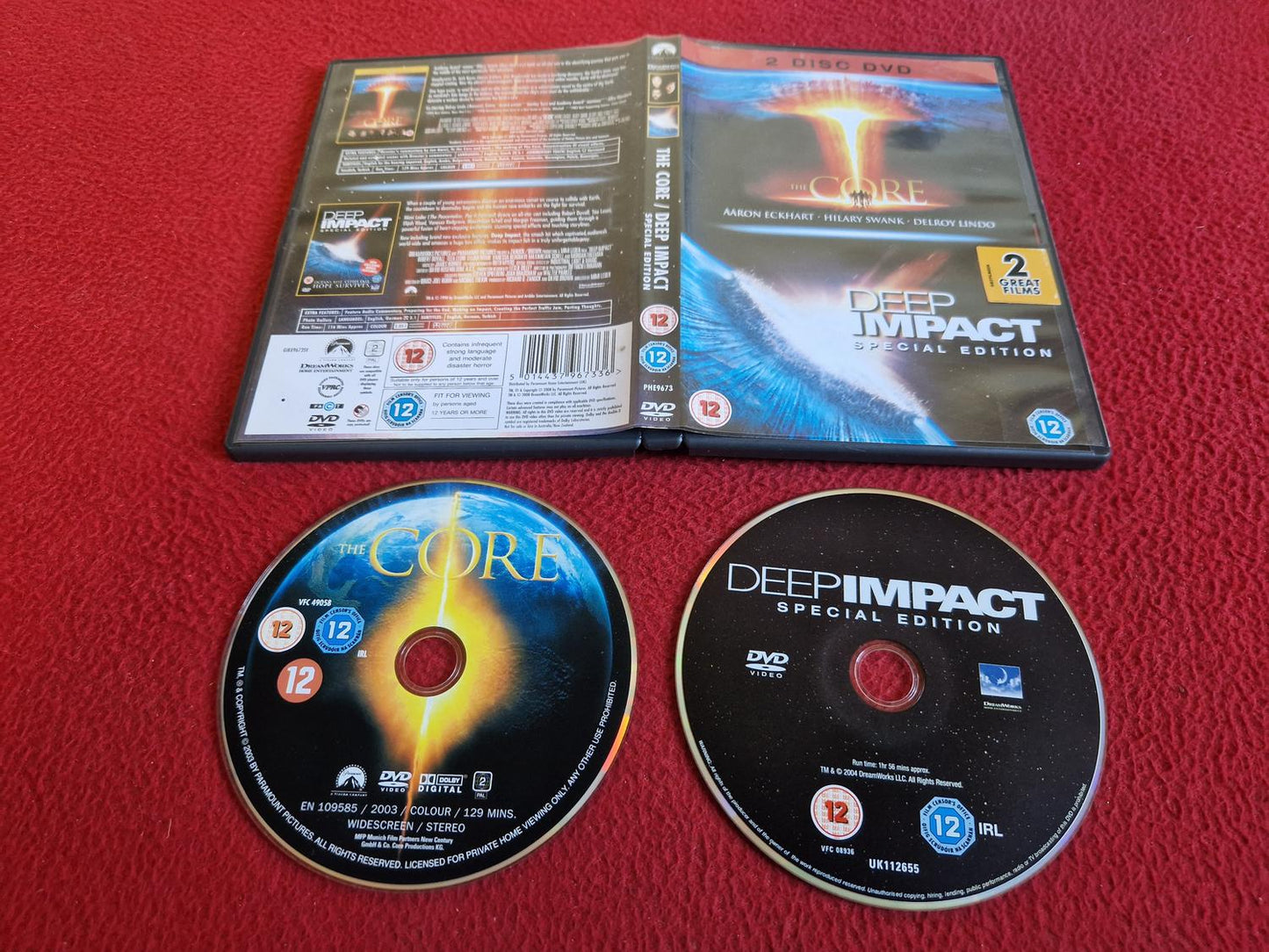 THE CORE / DEEP IMPACT DVD