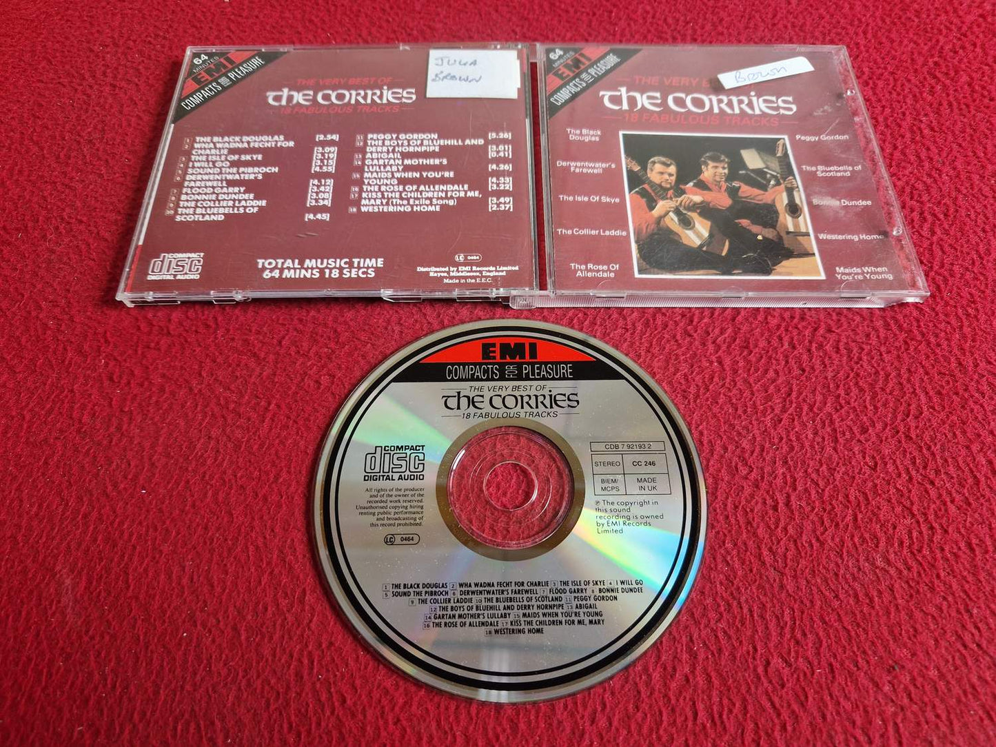 THE CORRIES THE VERY BEST OF CD