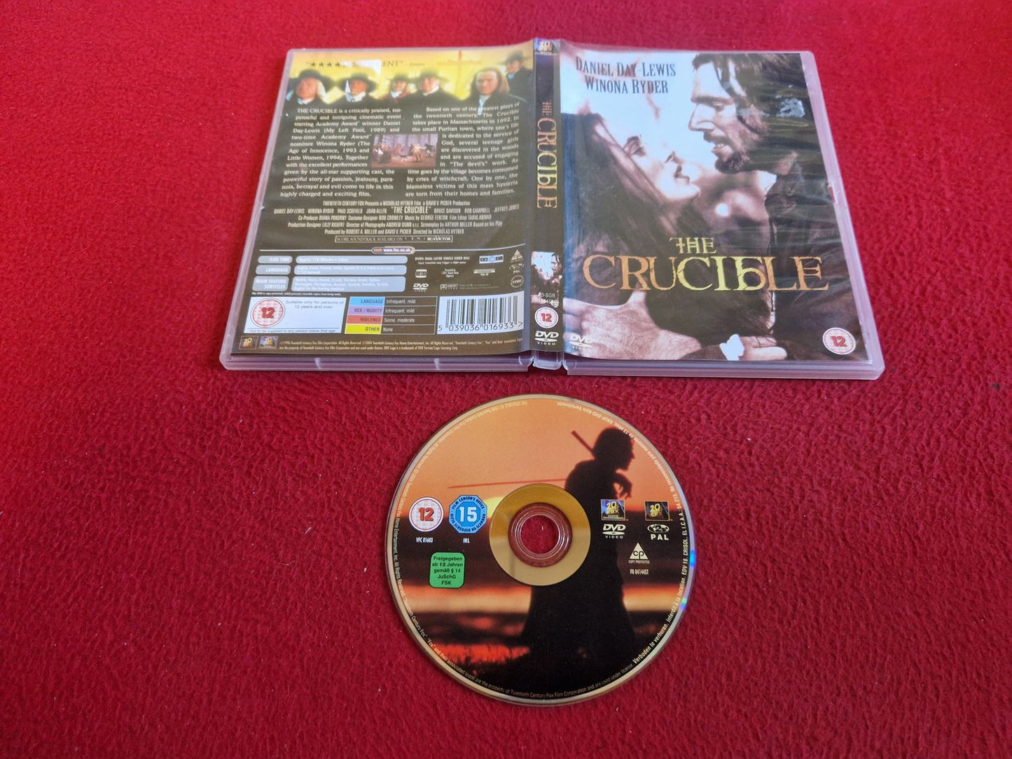 THE CRUCIBLE DVD