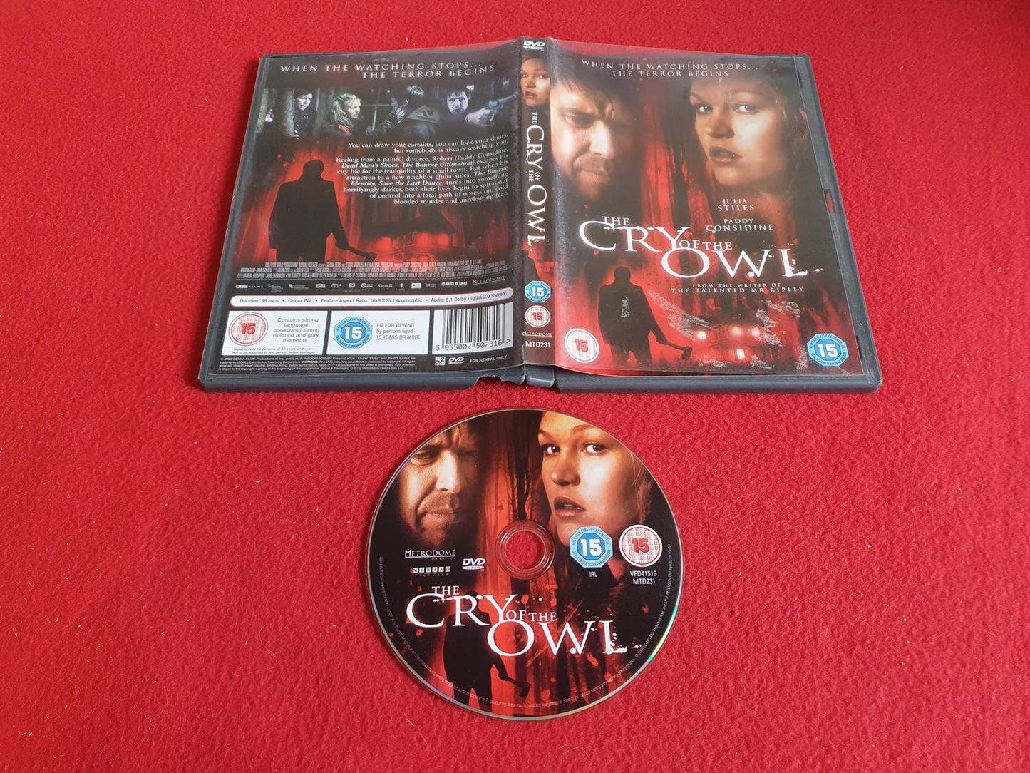 THE CRY OF THE OWL till DVD