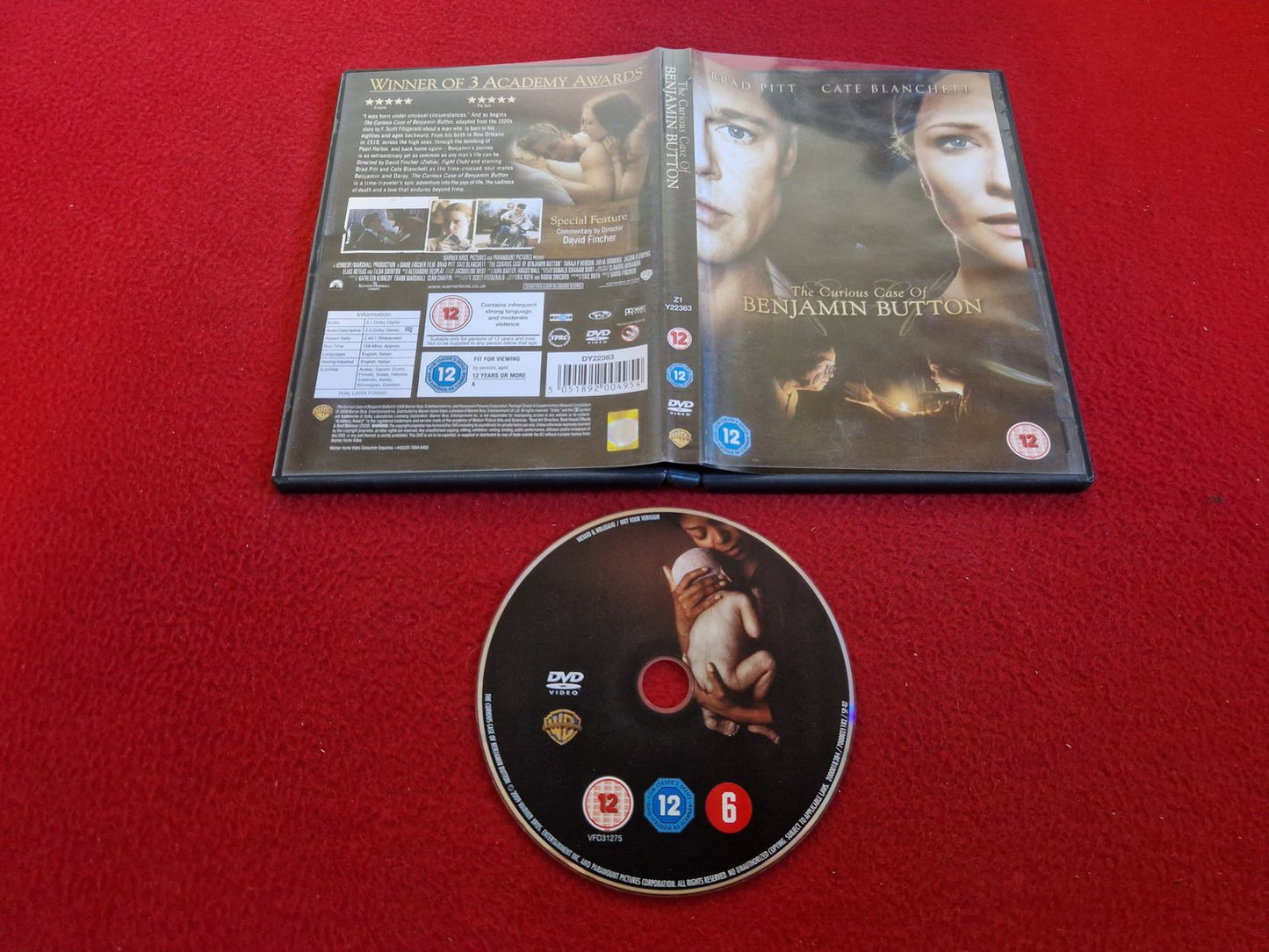 THE CURIOUS CASE OF BENJAMIN BUTTON DVD