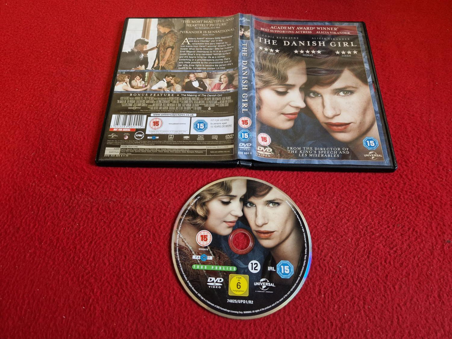THE DANISH GIRL DVD