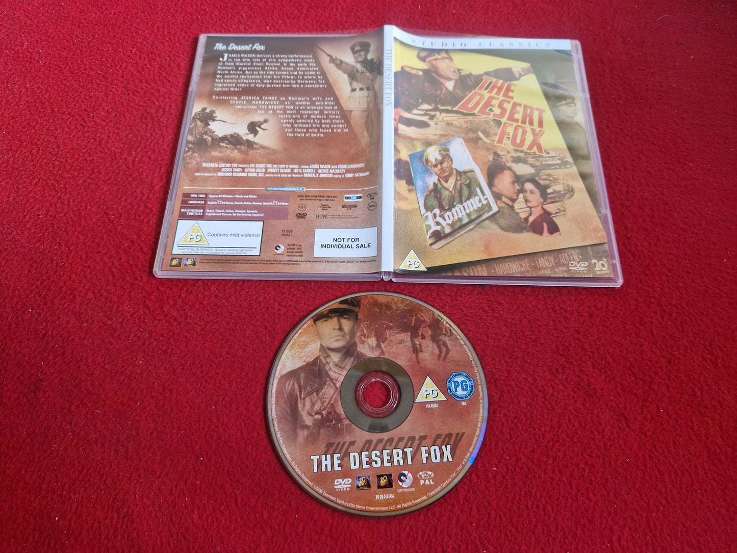 THE DESERT FOX DVD