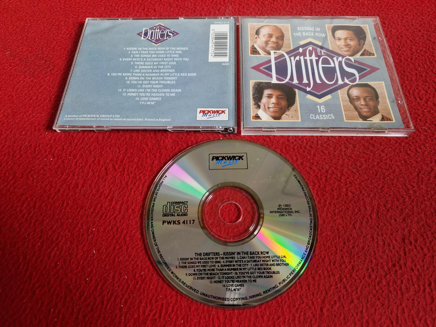 THE DRIFTERS KISSIN' IN THE BACK ROW CD