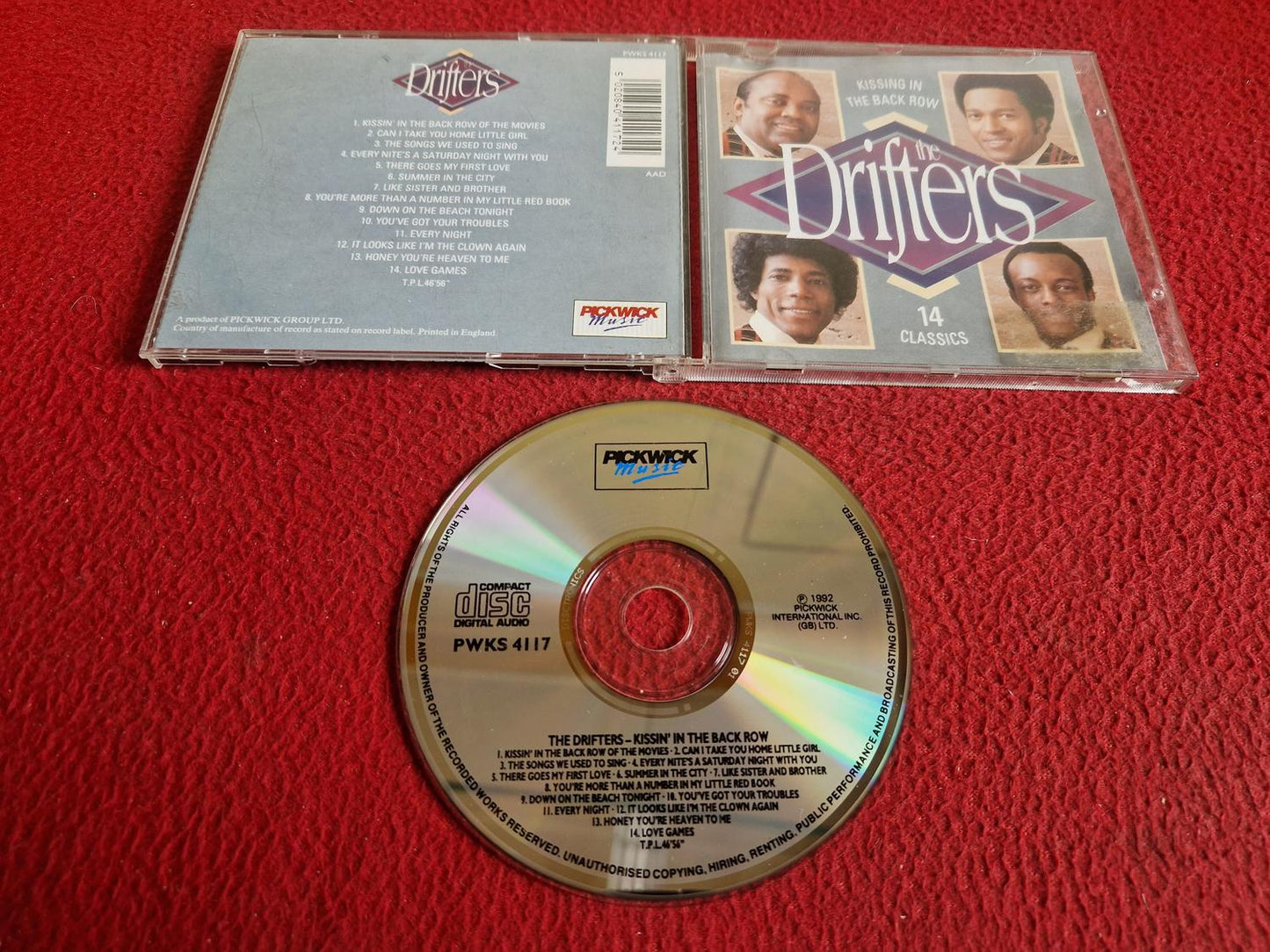 THE DRIFTERS KISSIN' IN THE BACK ROW CD