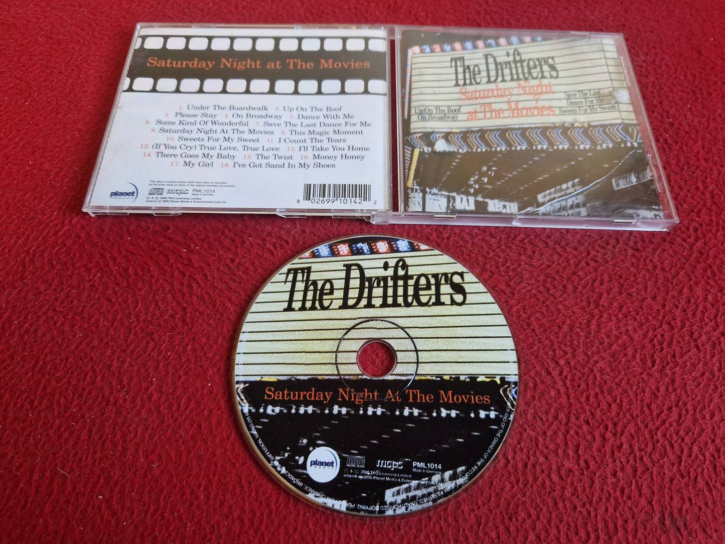 THE DRIFTERS SATURDAY NIGHT AT THE MOVIES CD