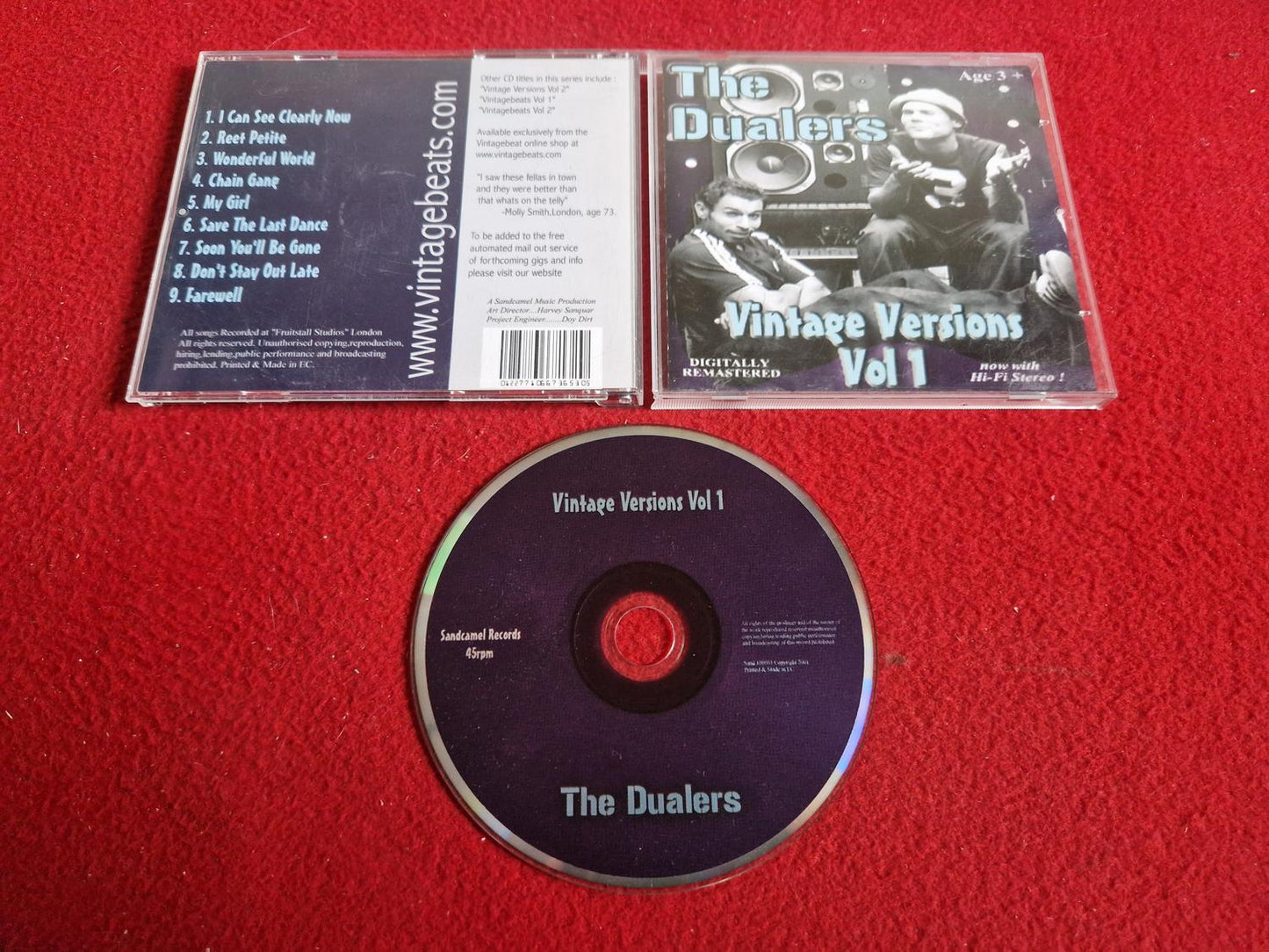 THE DUALERS VINTAGE VERSIONS VOL 1 CD