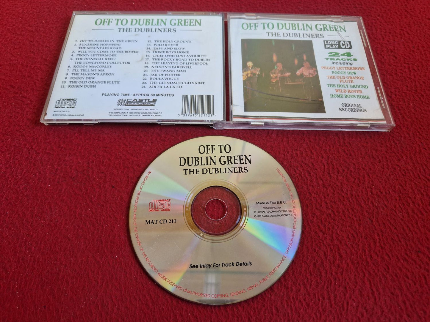 THE DUBLINERS OFF TO DUBLIN GREEN CD