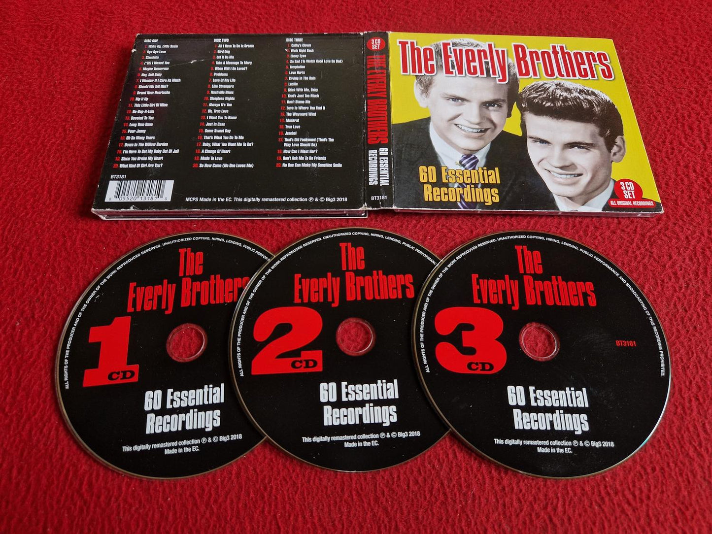 THE EVERLY BROTHERS 60 ESSENTIAL RECORDINGS CD BOX