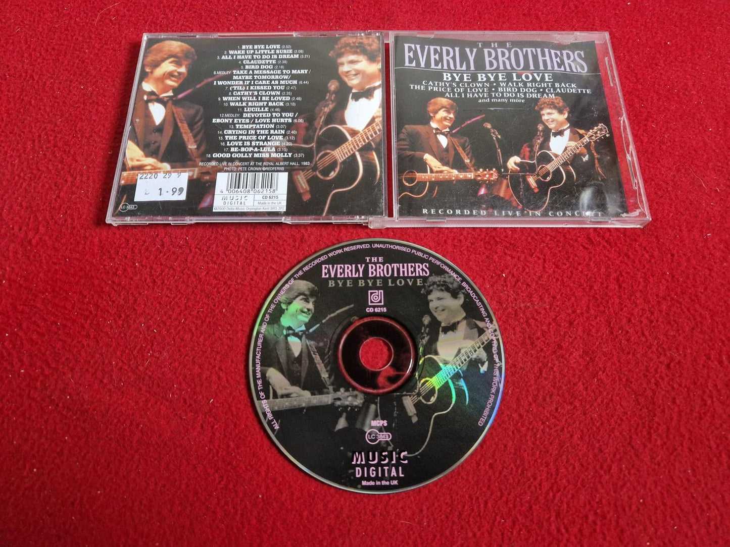 THE EVERLY BROTHERS BYE BYE LOVE CD