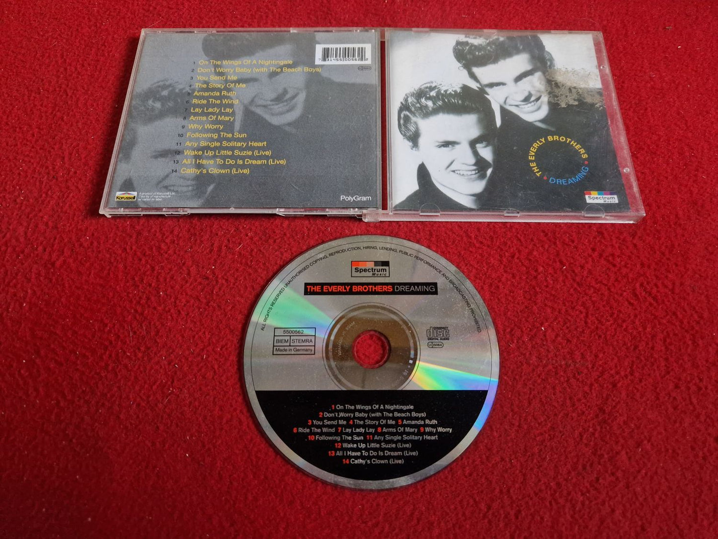 THE EVERLY BROTHERS DREAMING CD