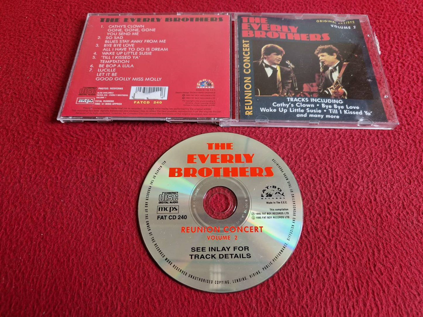 THE EVERLY BROTHERS REUNION CONCERT VOLUME 2 CD