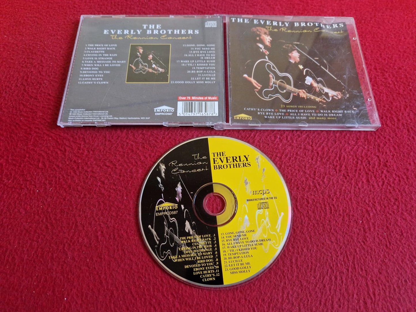 THE EVERLY BROTHERS THE REUNION CONCERT CD