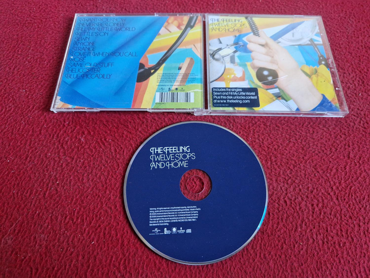 THE FEELING TWELVE STOPS AND HOME CD