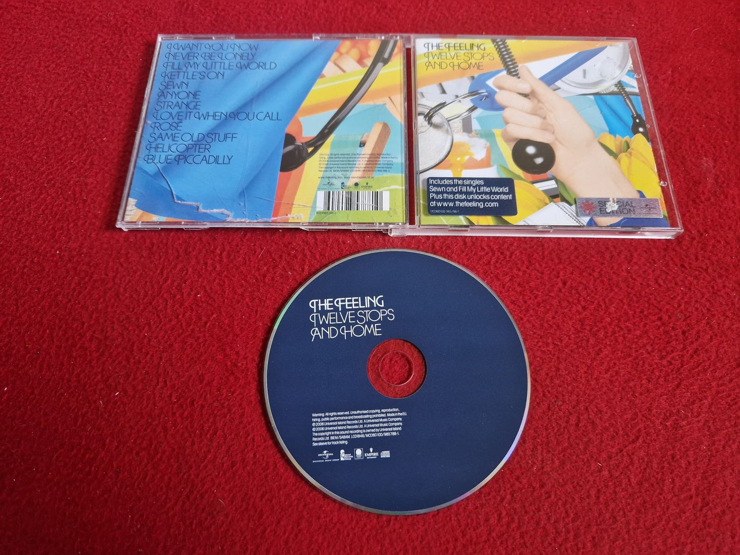 THE FEELING TWELVE STOPS AND HOME CD