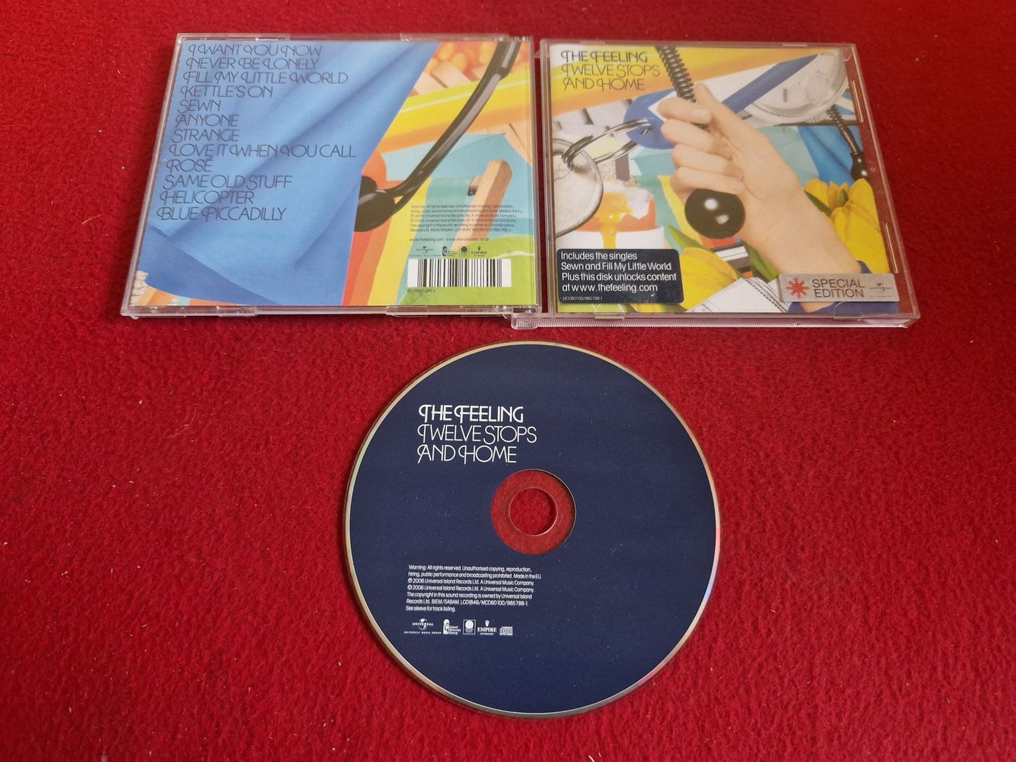 THE FEELING TWELVE STOPS AND HOME till CD