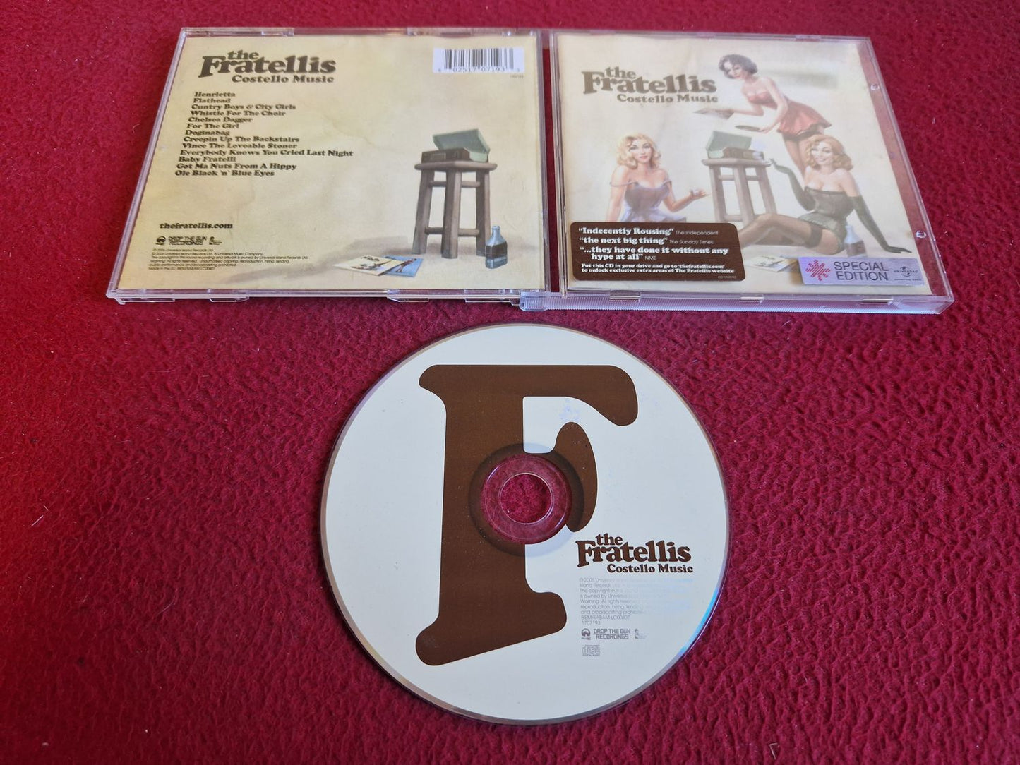THE FRATELLIS COSTELLO MUSIC CD