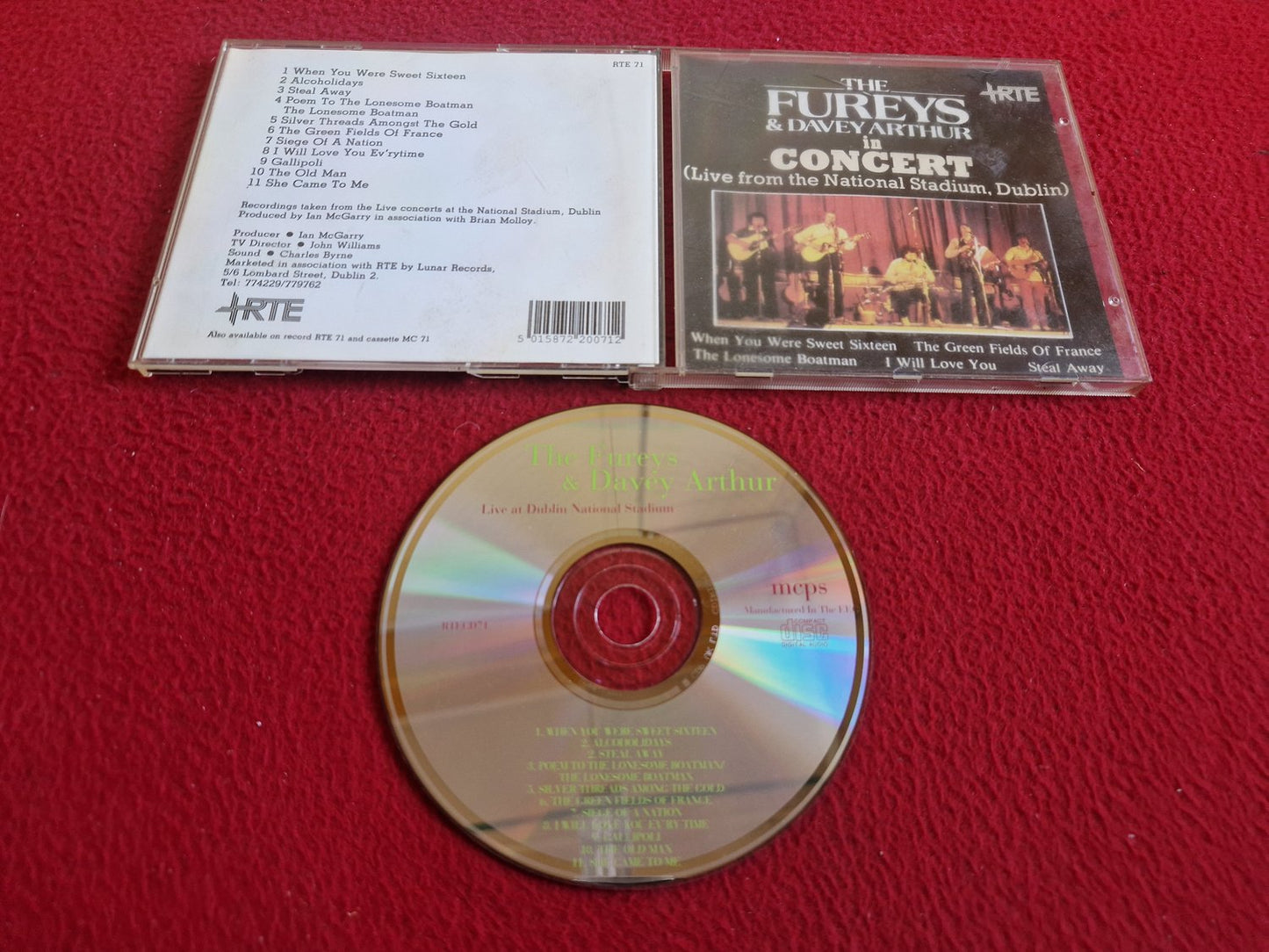 THE FUREYS & DAVEY ARTHUR IN CONCERT LIVE FROM THE NATIONAL STADIUM DUBLIN CD