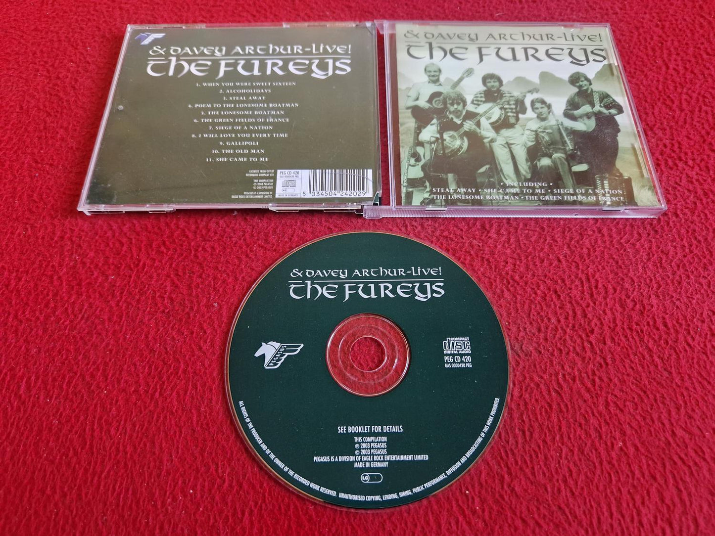 THE FUREYS & DAVEY ARTHUR LIVE CD