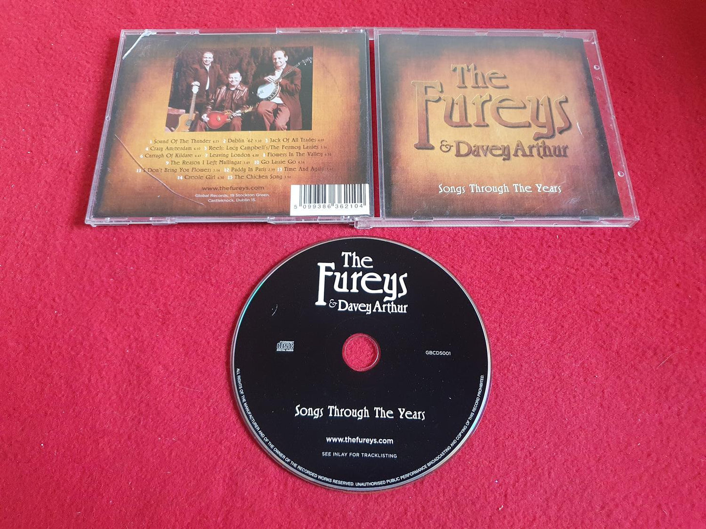 THE FUREYS & DAVEY ARTHUR SONGS THROUGH THE YEARS till CD