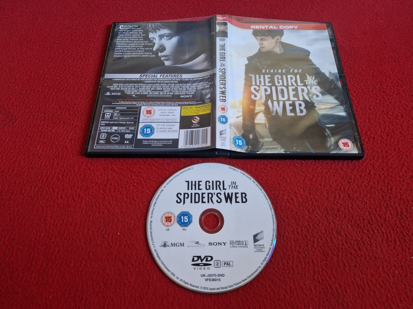 THE GIRL IN THE SPIDER'S WEB DVD