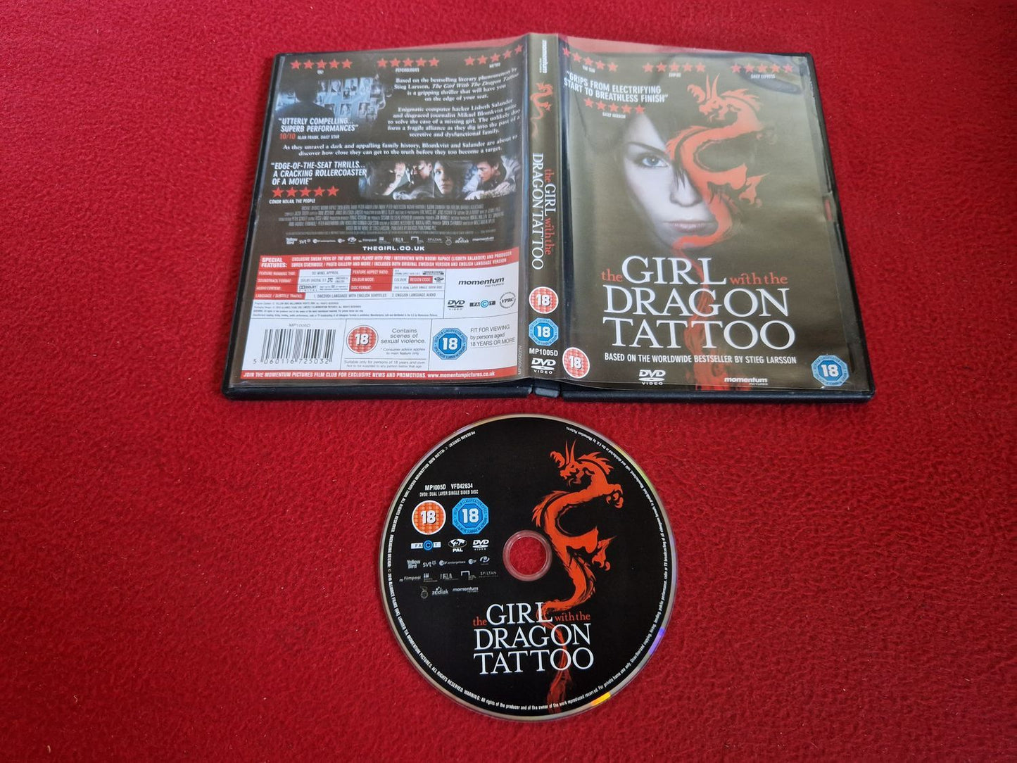 THE GIRL WITH THE DRAGON TATTOO DVD