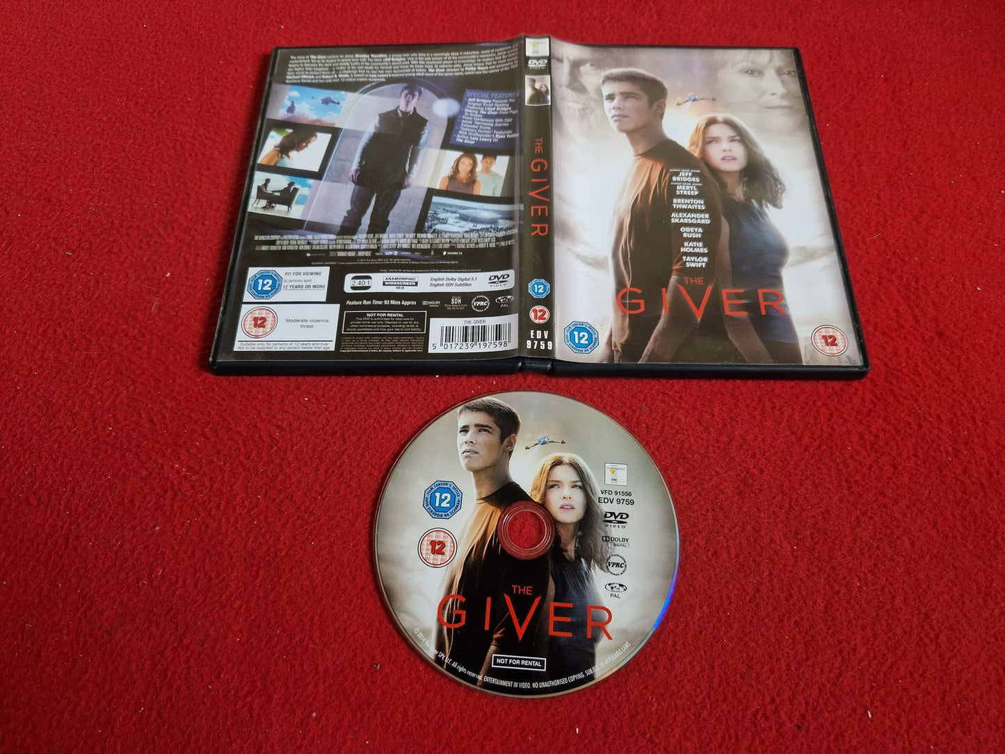 THE GIVER DVD