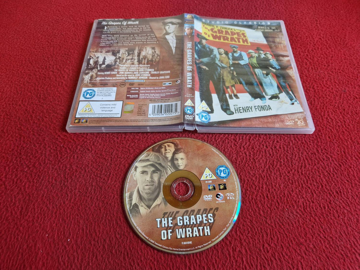 THE GRAPES OF WRATH DVD