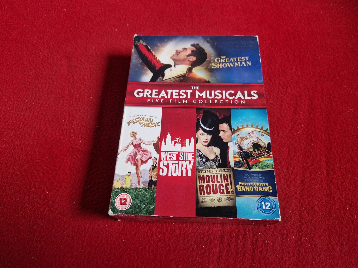THE GREATEST MUSICALS FIVE-FILM COLLECTION - THE GREATEST SHOWMAN mfl BOX DVD