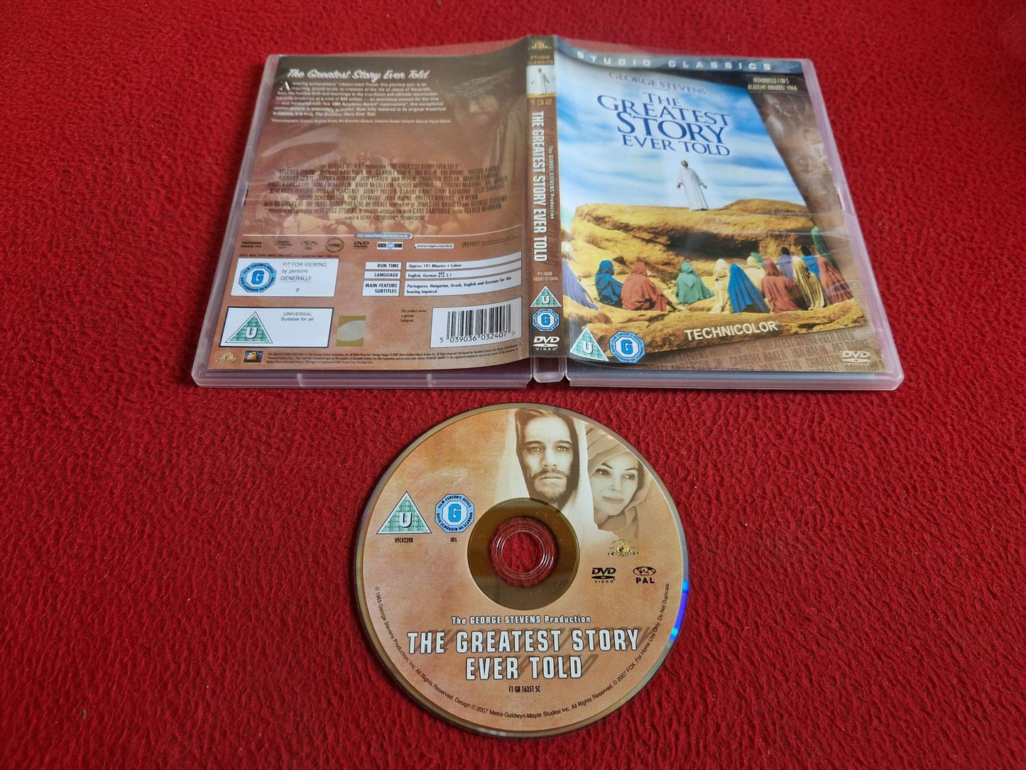 THE GREATEST STORY EVER TOLD DVD