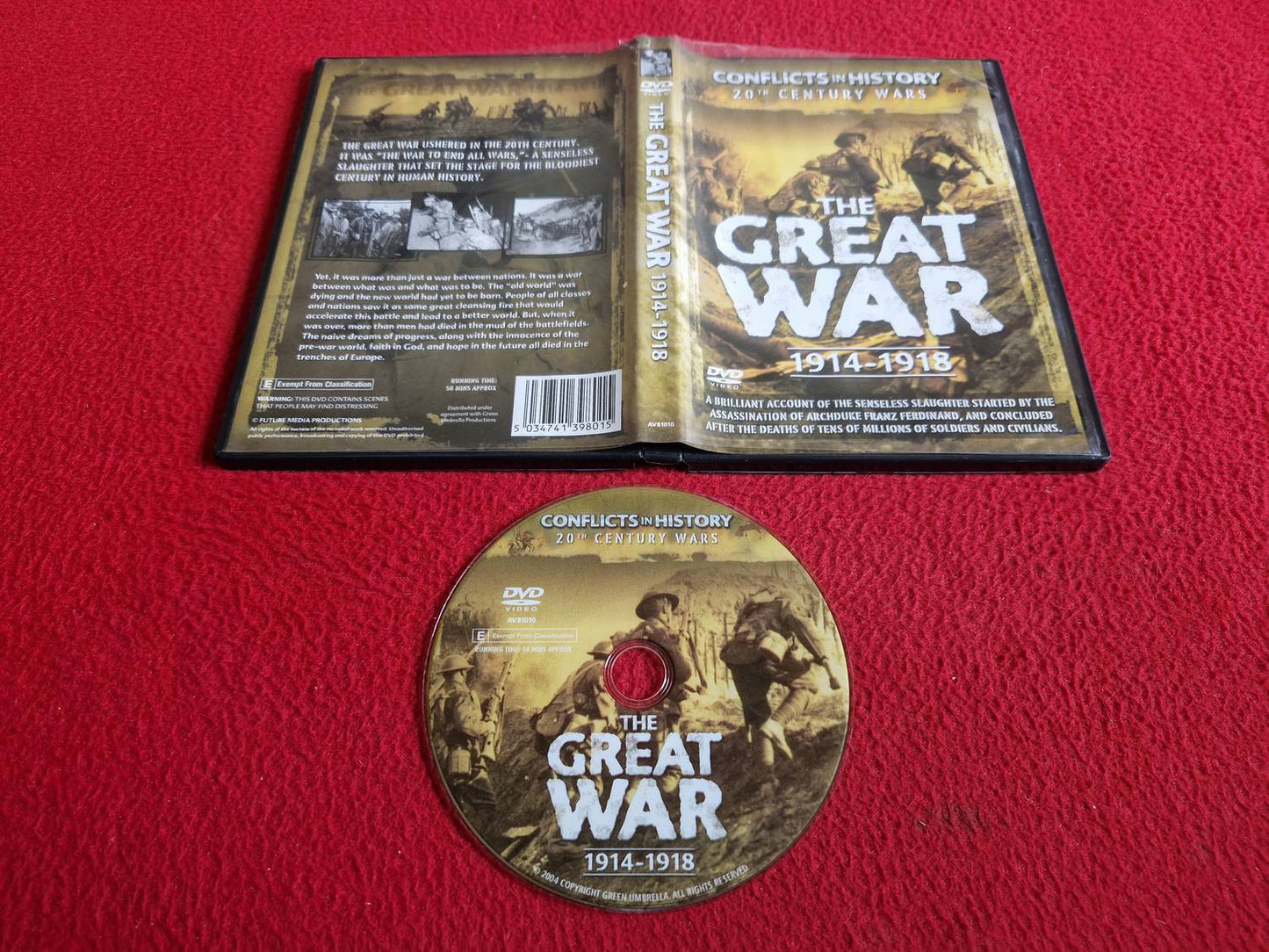 THE GREAT WAR 1914 - 1918 DVD