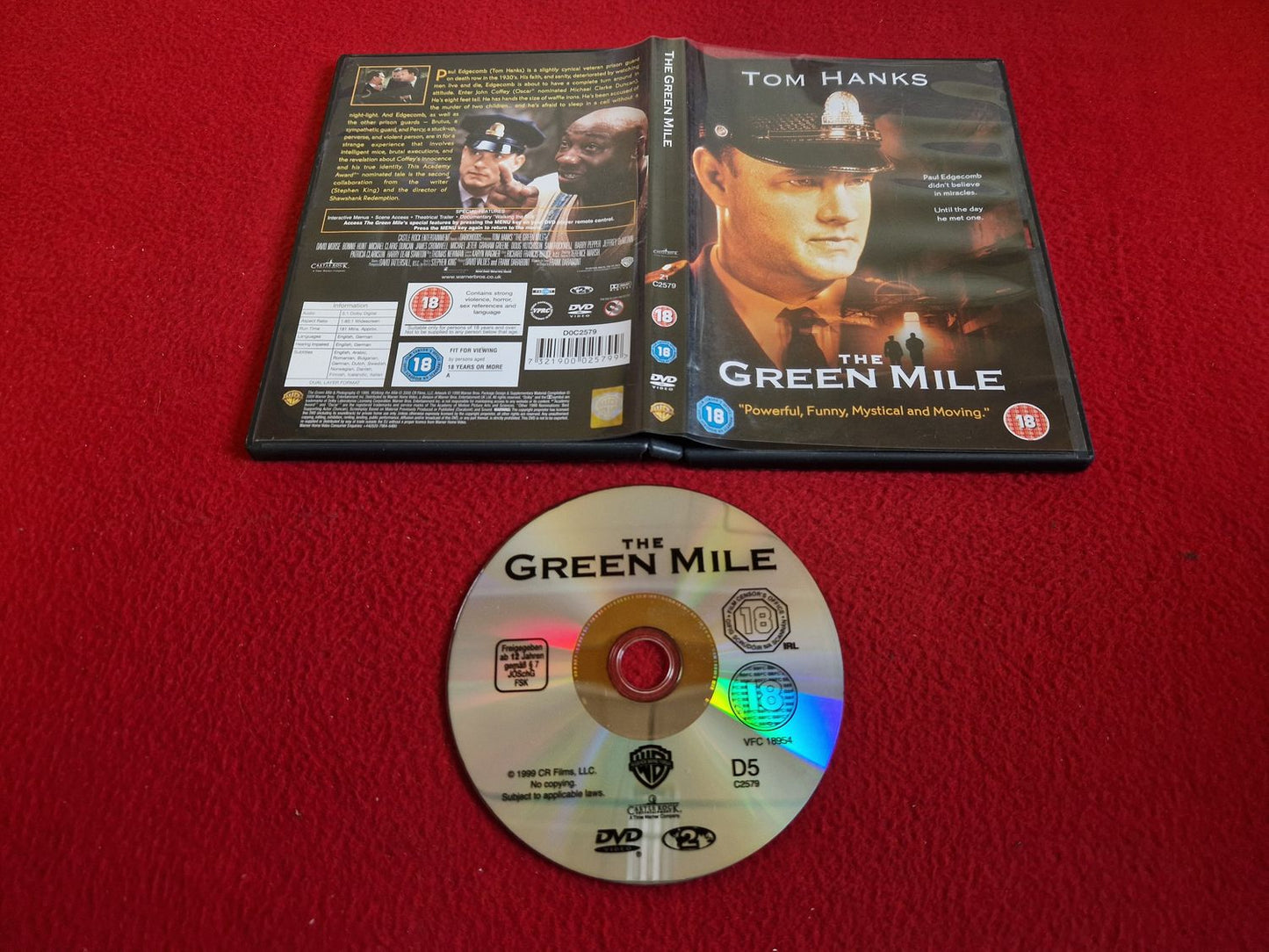 THE GREEN MILE DVD