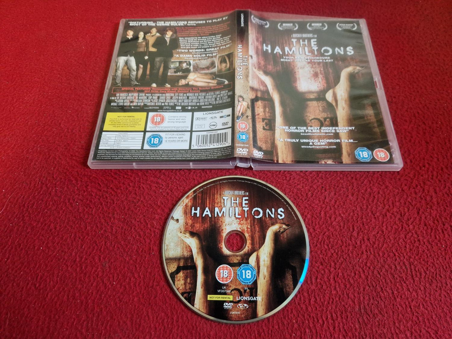 THE HAMILTONS DVD