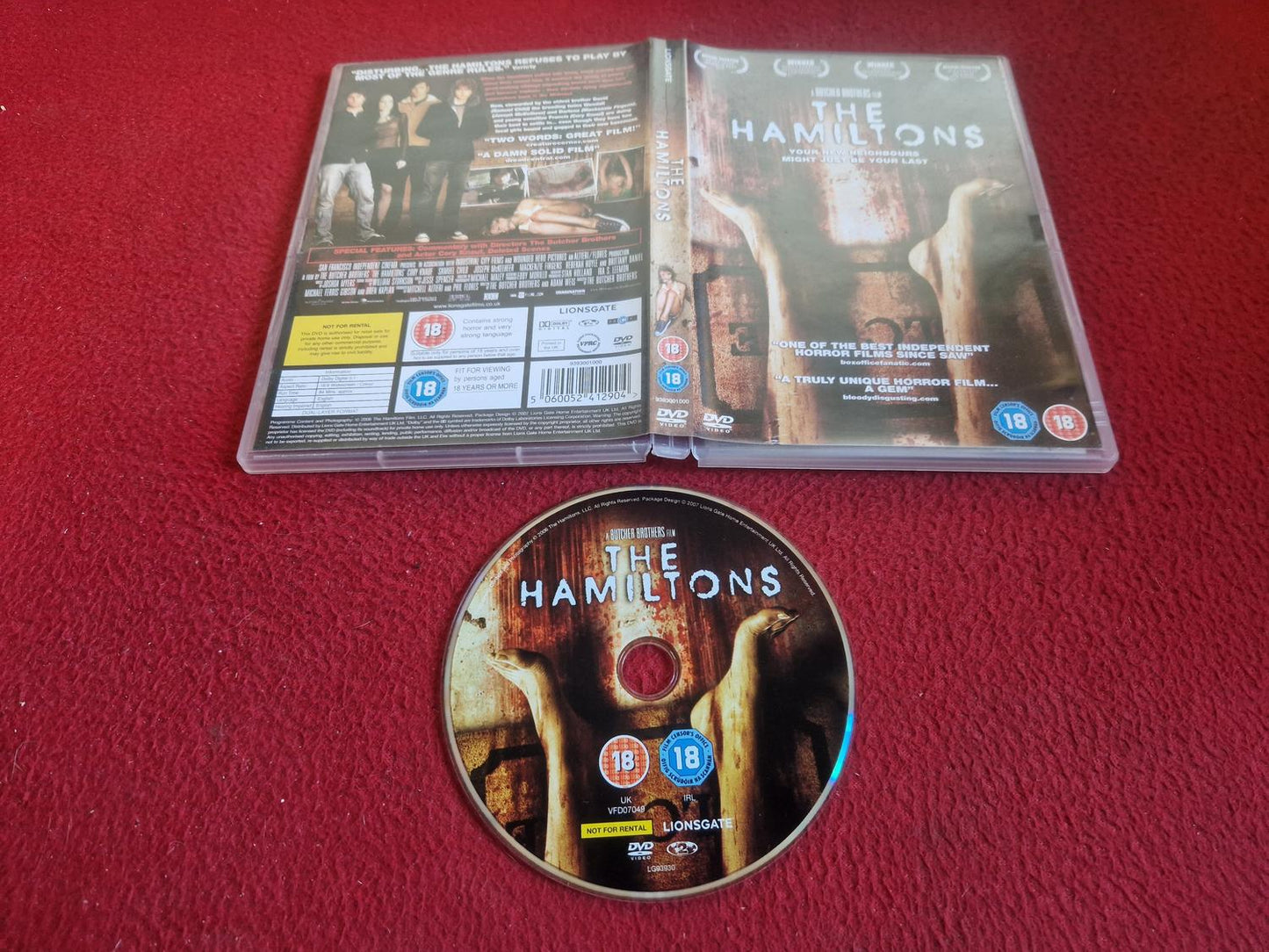 THE HAMILTONS DVD