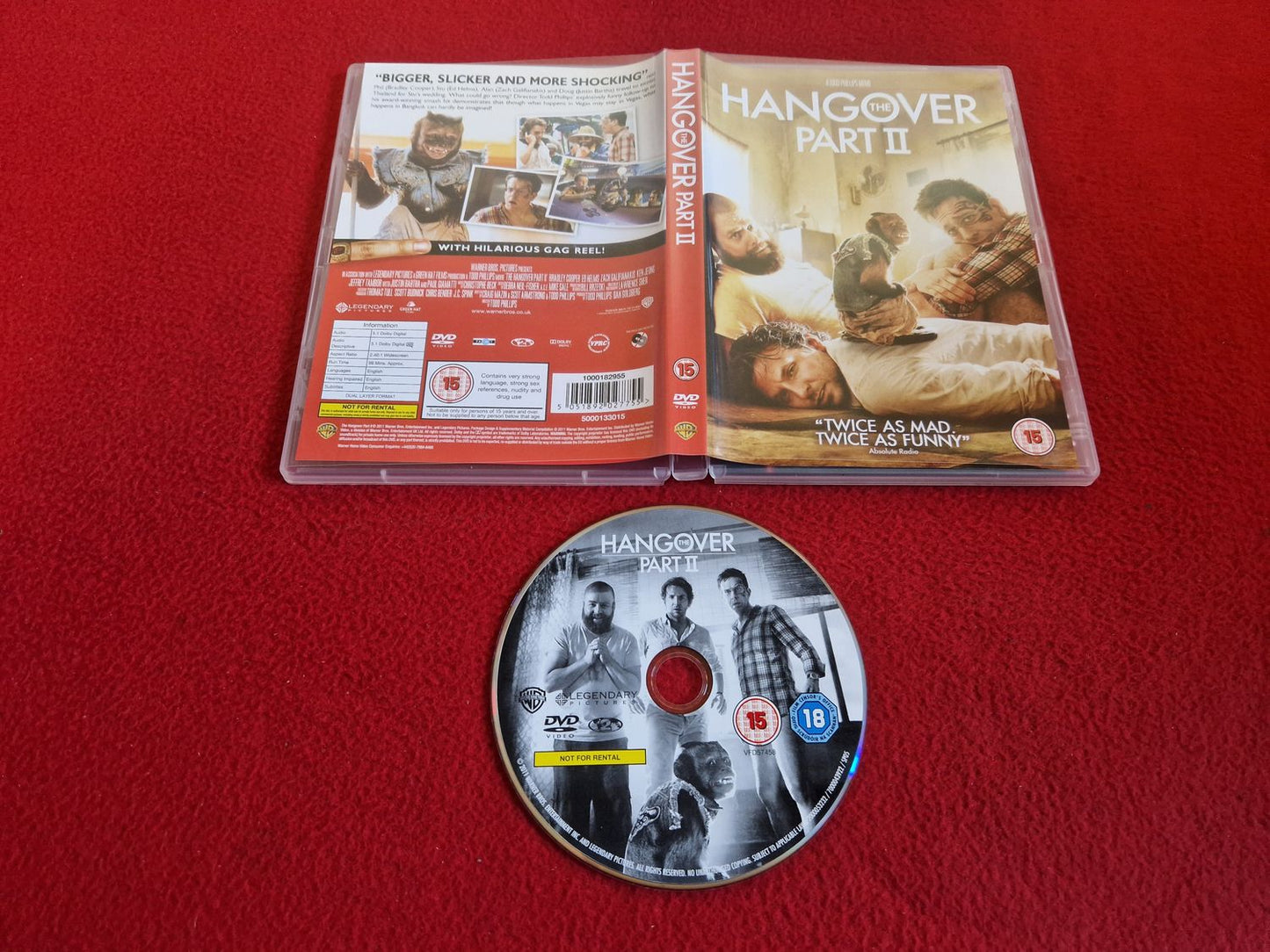 THE HANGOVER PART 2 DVD