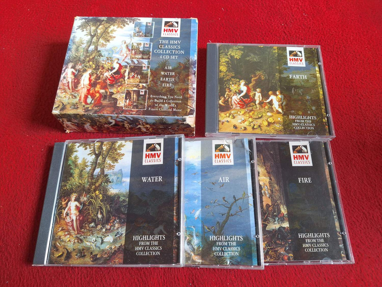 THE HMV CLASSICS COLLECTION - AIR / WATER / EARTH / FIRE CD BOX