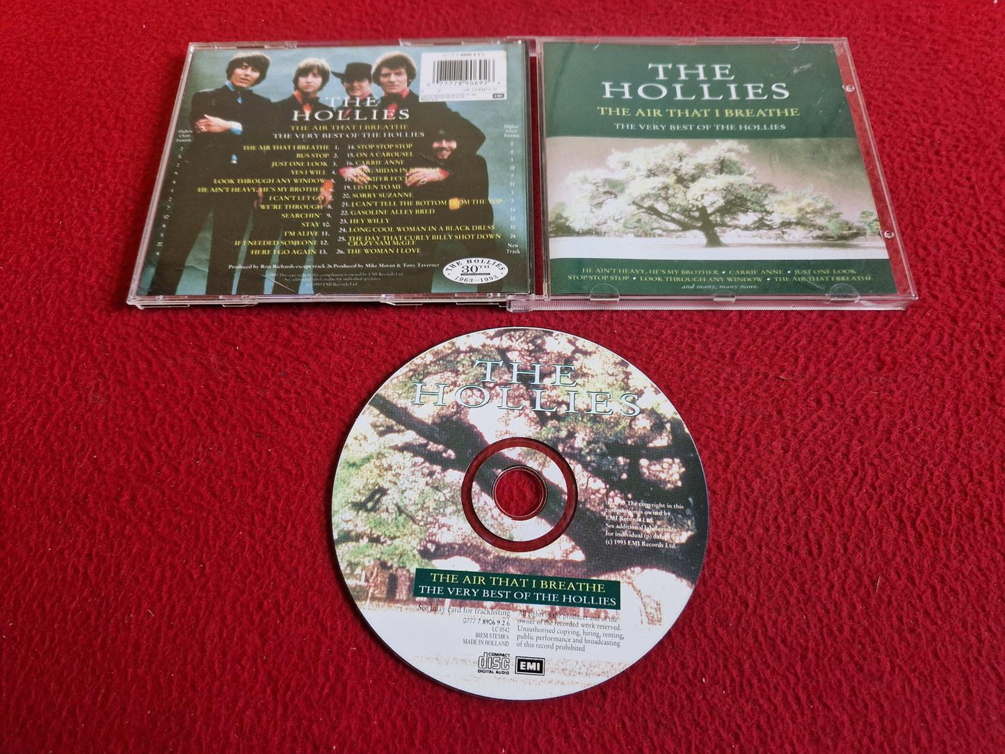 THE HOLLIES THE AIR THAT I BREATHE THE VERY BEST OF THE HOLLIES CD