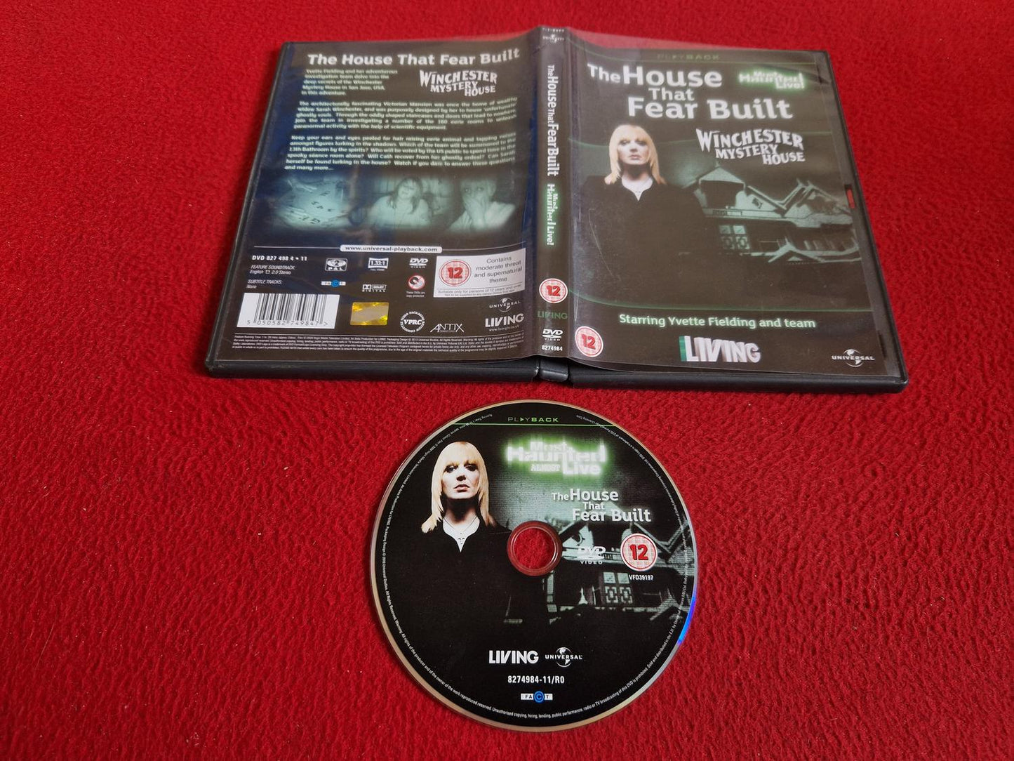THE HOUSE THAT FEAR BUILT WINCHESTER MYSTERY HOUSE DVD