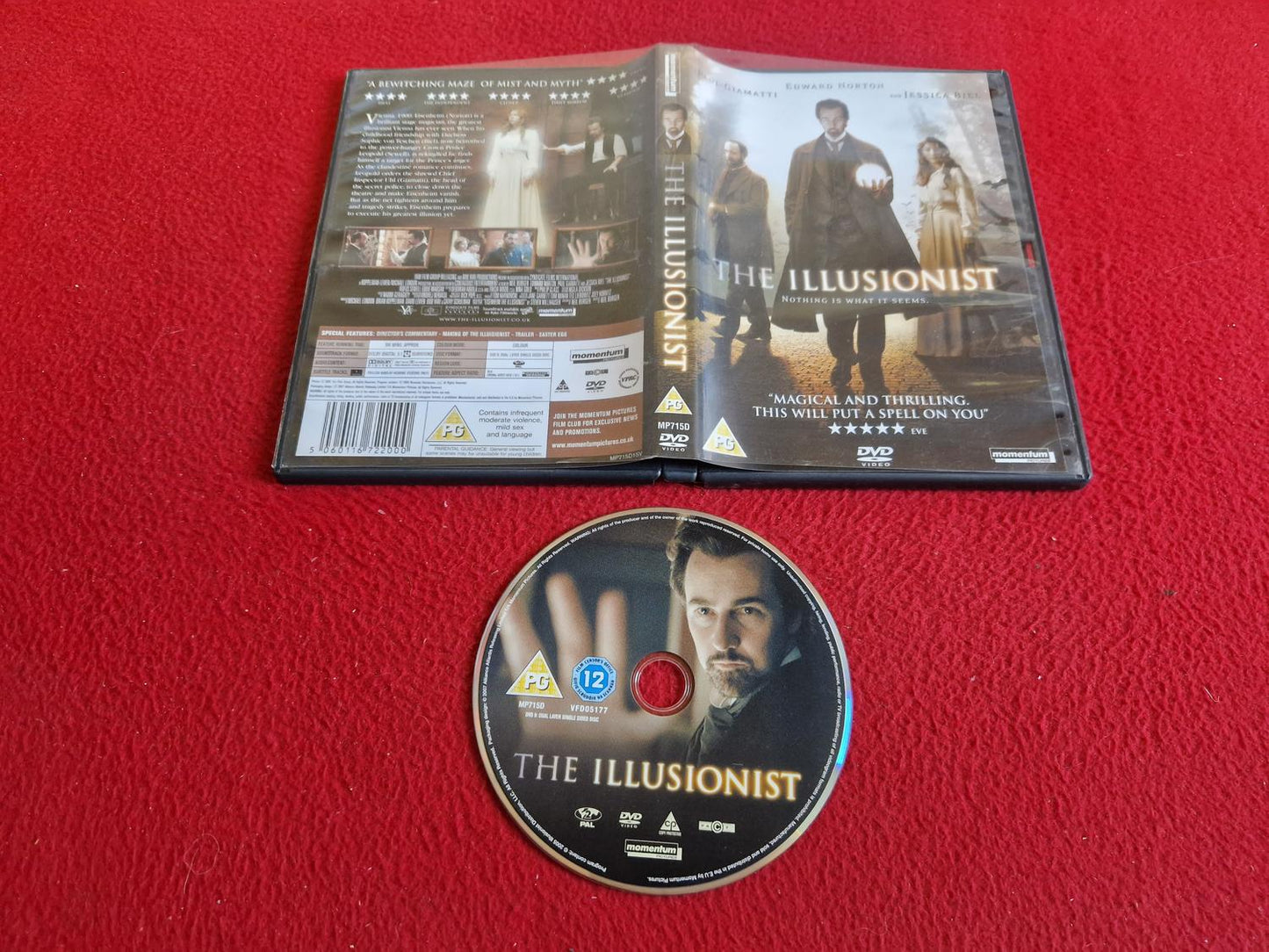 THE ILLUSIONIST DVD