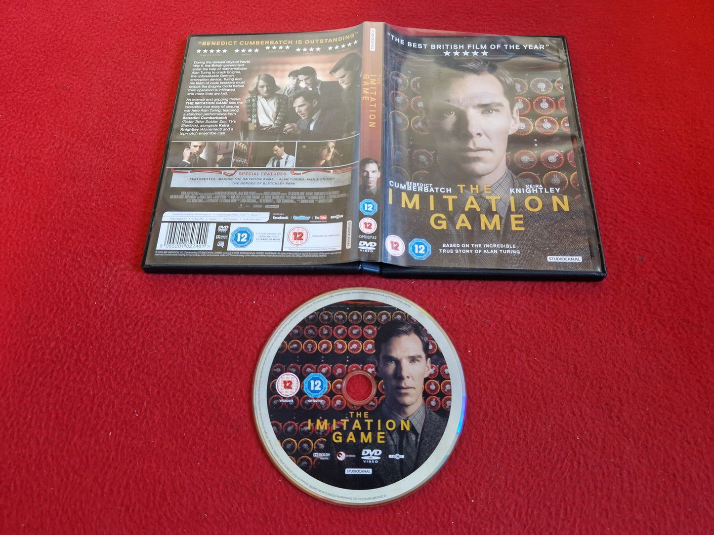 THE IMITATION GAME DVD