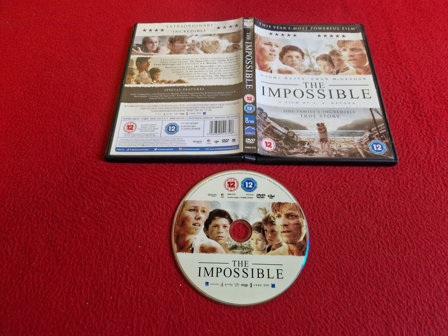 THE IMPOSSIBLE DVD