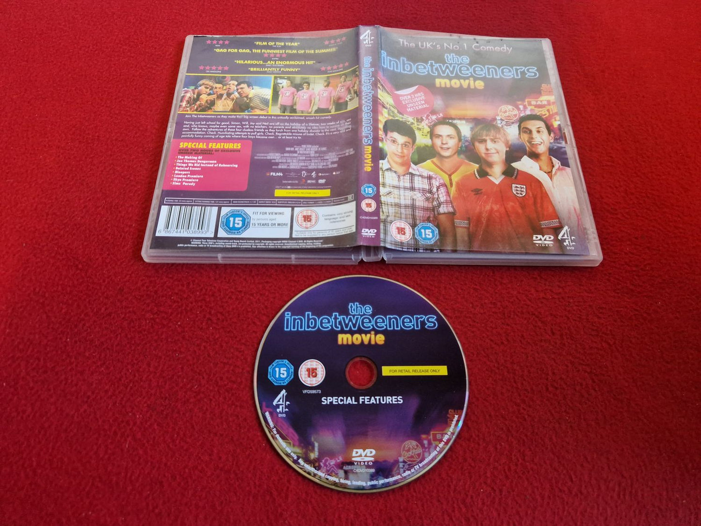 THE INBETWEENERS MOVIE DVD