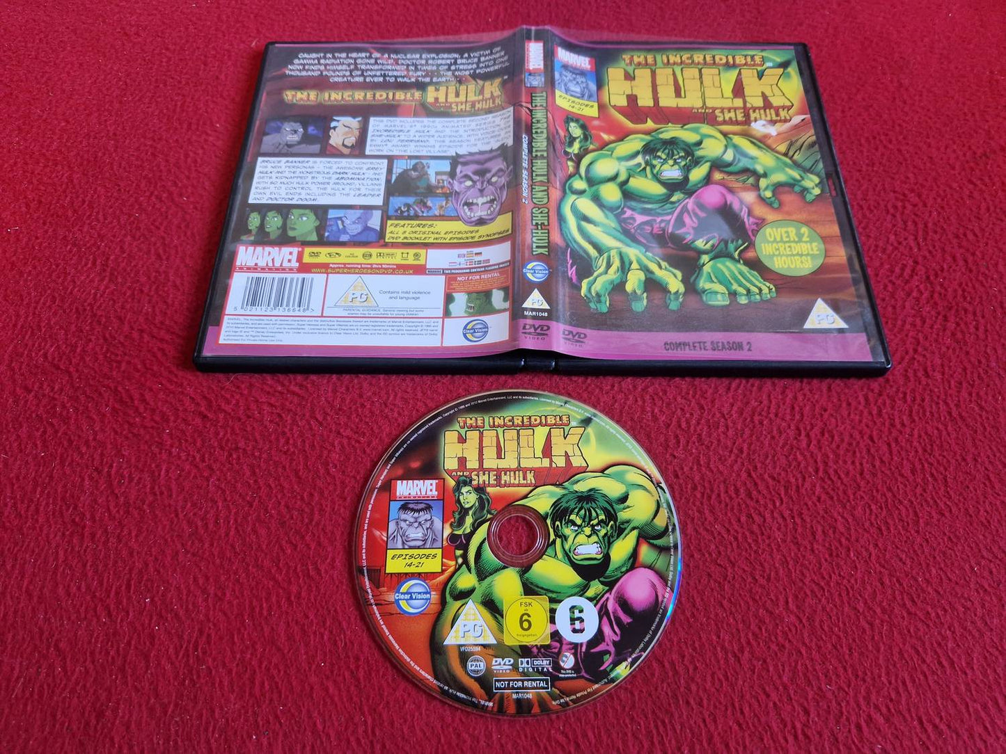 THE INCREDIBLE HULK AND SHE-HULK COMPLETE SEASON 2 DVD