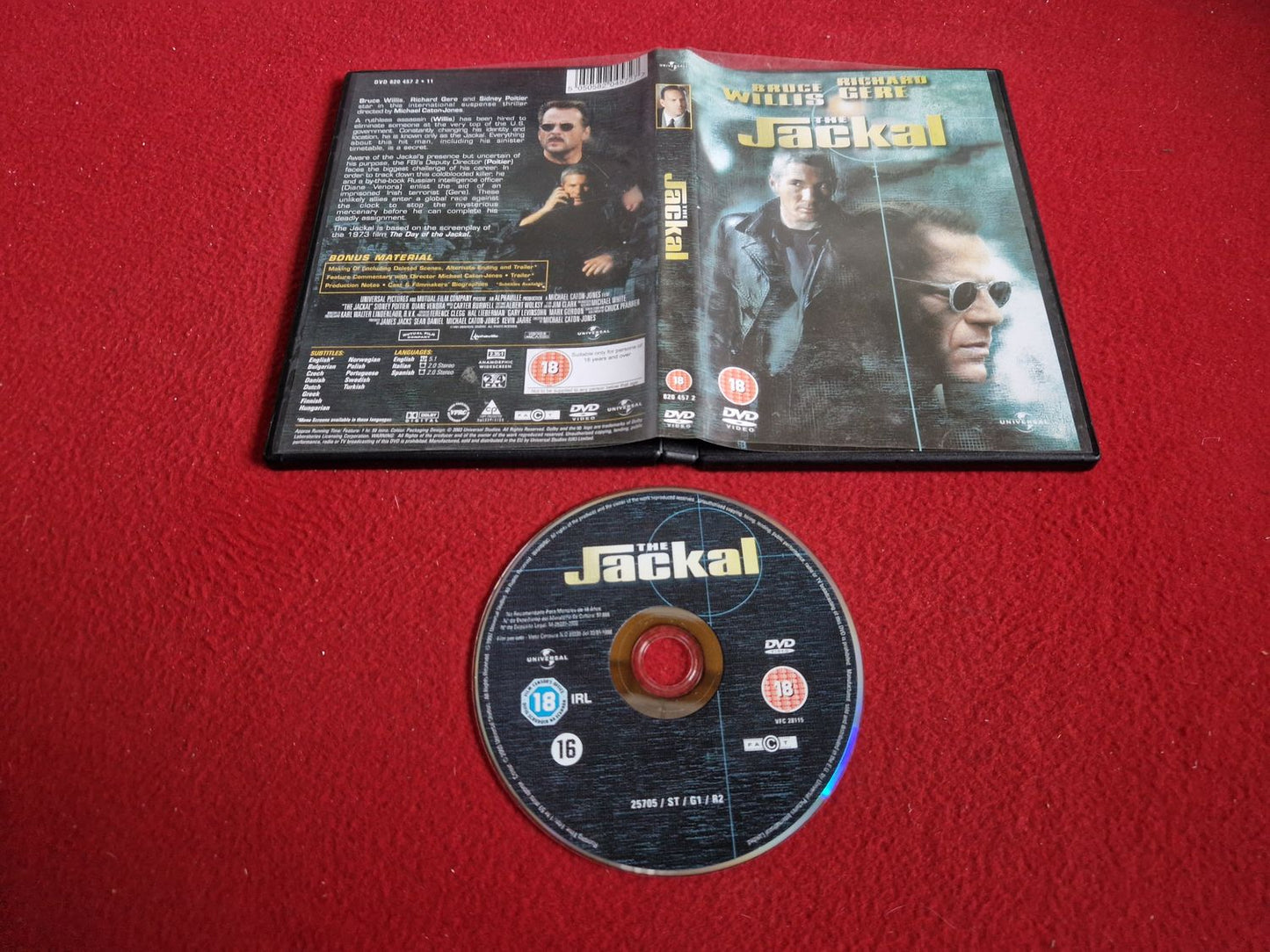 THE JACKAL DVD