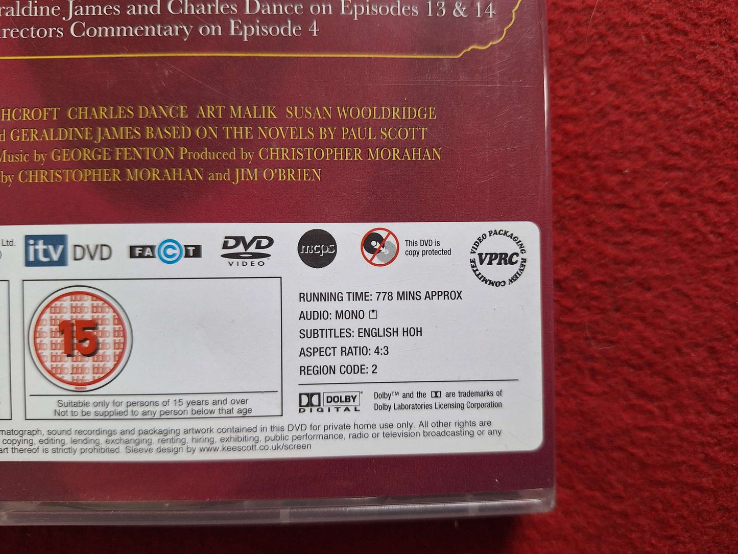 THE JEWEL IN THE CROWN THE COMPLETE SERIES BOX DVD