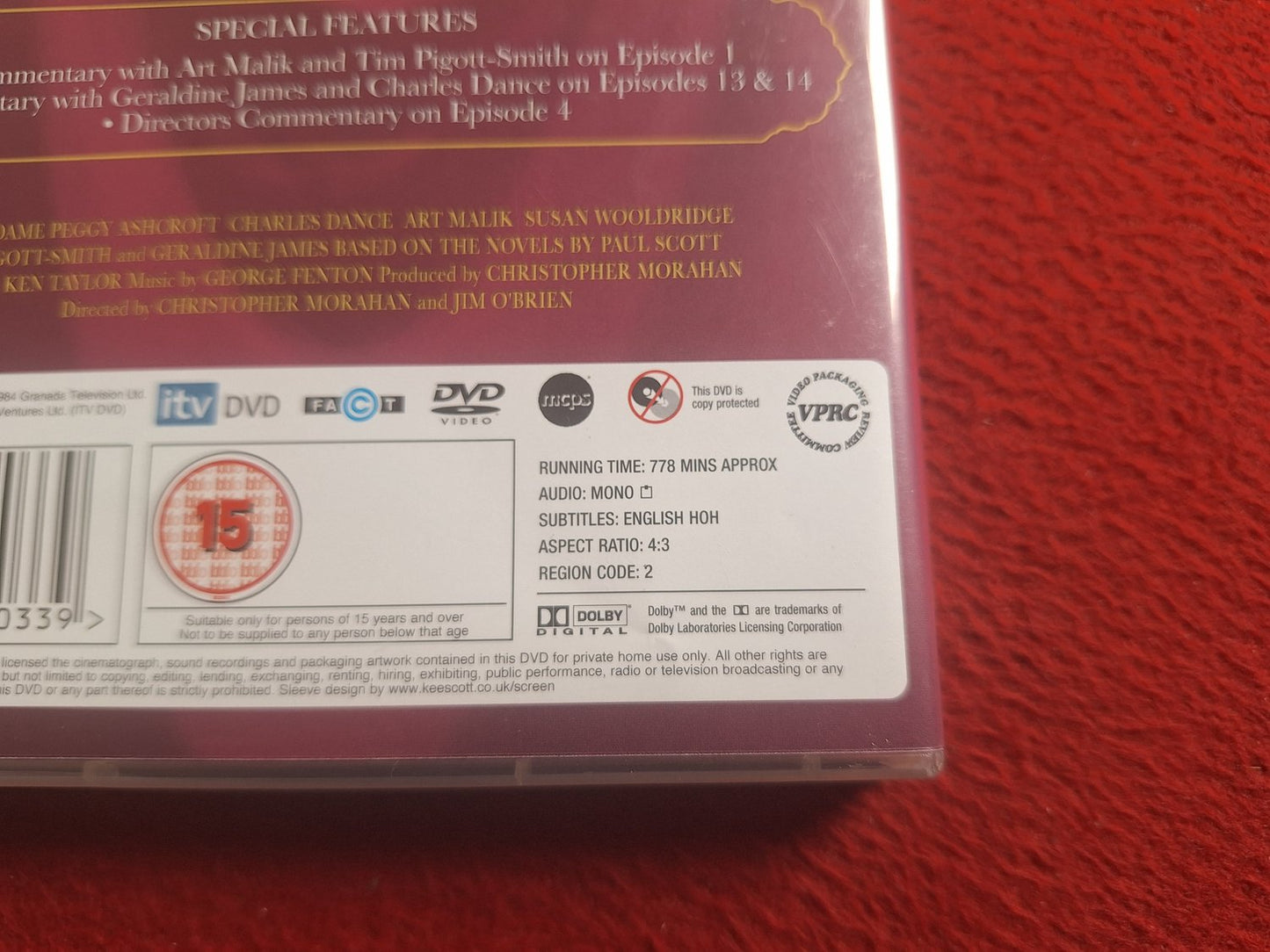 THE JEWEL IN THE CROWN THE COMPLETE SERIES BOX DVD