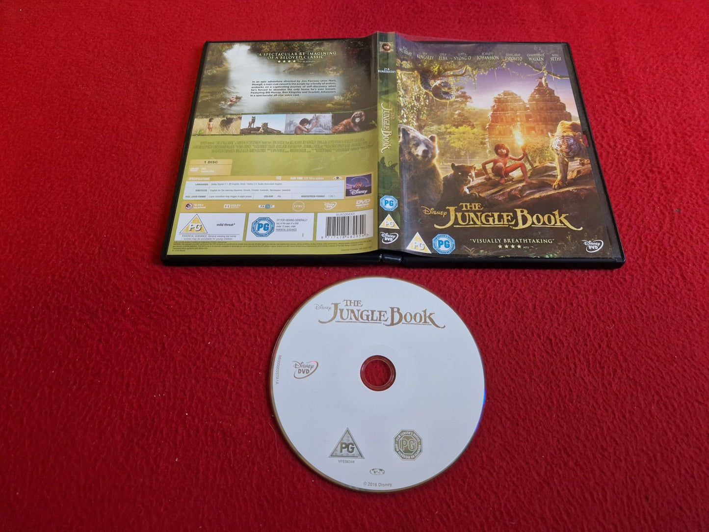 THE JUNGLE BOOK DVD